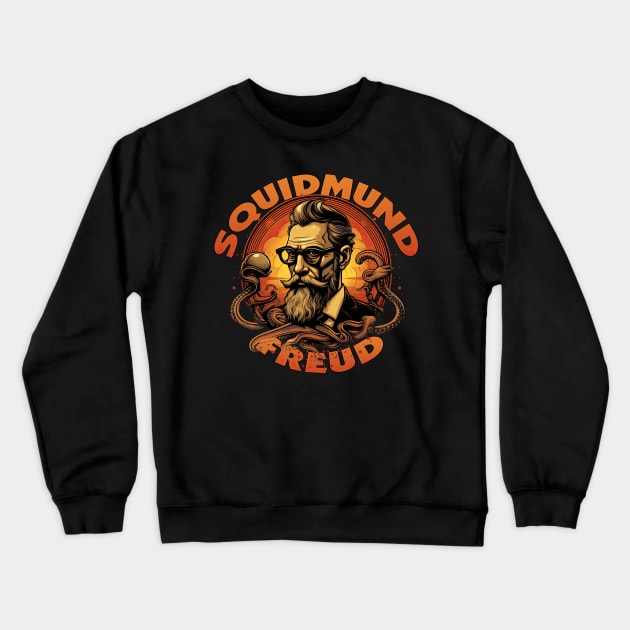 Squidmund Freud Crewneck Sweatshirt by obstinator